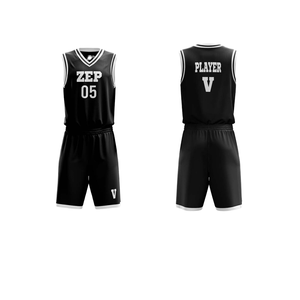 Uniformes de basket-ball pour adultes personnalisés, broderie par sublimation, taille plus, respirant, 100% polyester, ensembles de maillots et shorts d'équipe imprimés - Product Image 1
