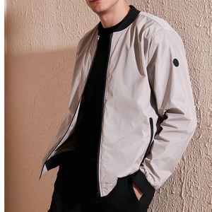 Blouson d'aviateur personnalisé de haute qualité pour hommes vente en gros Blouson d'aviateur à col montant réversible avec poche et nouveau design pour homme - Product Image 6