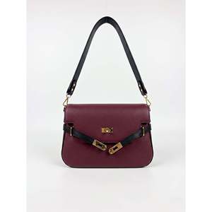 Borsa a Spalla Strutturata in Vera Pelle Dollaro Made in Italy con Catena e Chiusura a Cerniera - Product Image 6
