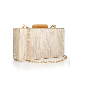 Moda mujer embrague en resina multicolor arte mármol aspecto diseño epoxi señoras bolso caja monedero hecho a mano da clásico - Product Image 2