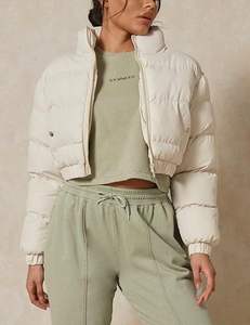 <b>Women</b> Custom Shiny Winter Puffer <b>Jackets</b>, Cropped Bomber & Bubble Coats, <b>Sleeveless</b> Vests - OEM/ODM Manufacturer, Exporter - Product Image 2