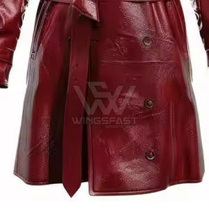 2025 Top Vente En Cuir Long Manteau Meilleure Qualité Prix De Gros Conception Personnalisée Manteaux En Cuir - Product Image 4