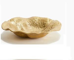 Vantage Premium Look Fancy Modern Luxury Hot Laiton Martelé Pattern Brillant Poli Bol de service pour la décoration de la maison et des fêtes - Product Image 6