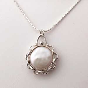 Collar de Perlas de Agua Dulce de Plata de Ley 925 Navya Craft, Regalo para Mujer en Aniversario, Cumpleaños, Navidad, Día de San Valentín - Product Image 4