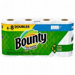 Serviettes en papier jetables Bounty 74664 Select-A-Size, 2 plis, pâte de bois vierge, 110 feuilles/rouleau - Product Image 5