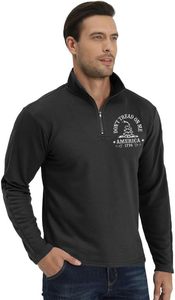 OEM for Flag Graphic Pocket Pullover Patriotic Quater <b>Zip</b> <b>Hooded</b> Long Sleeve Winter Embroidered Sweatshirts - Product Image 5