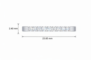 14K Gold & Natural Diamond Pristine 9 <b>Stone</b> Bands For Wedding Party Anniversary Gift Romantic Celebrations - Product Image 2