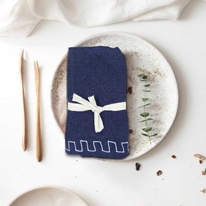 Essuie-mains en lin ultra doux de haute qualité absorbant à séchage rapide disponible ensemble de style uni prix de gros indien - Product Image 3