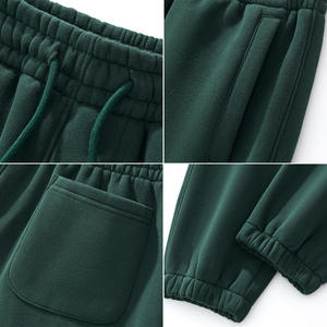 350G automne et hiver hommes couleur unie décontracté coton polaire pantalons de survêtement éponge surdimensionné Streetwear unisexe Joggers - Product Image 5