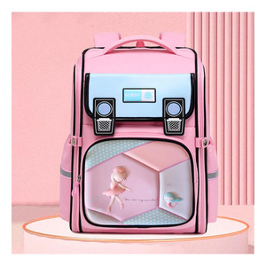 Spacious and <b>Lightweight</b> Canvas School <b>Backpack</b> for Girls - Back to School - Assorted Colors - Product Image 2