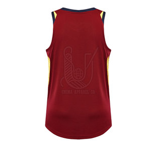 Maillot de basket-ball pour homme sans manches, confortable, respirant, professionnel, 100% polyester, séchage rapide, nouveau design personnalisé - Product Image 2