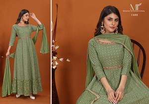 Anarkali salwar kameez งานปักที่ดูสง่างาม - Product Image 3