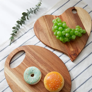 Petite planche à découper en bois avec poignée pour la cuisine, pour hacher le pain, les légumes, les fruits et servir les charcuteries TAIMARS - Product Image 3