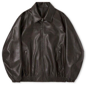 Nouvelle veste de moto en PU pour femme 2026, de haute qualité, imprimée avec logo personnalisé, noire, zippée, imperméable, respirante, réversible, en coton - Product Image 1