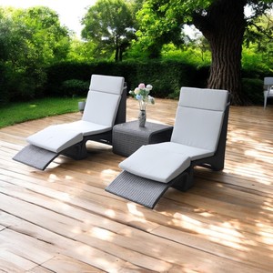 Juego de muebles de exterior modernos más vendidos 2025, sofá de jardín Love Net, marco de aluminio, juegos de tumbonas de ratán para hoteles, uso diario al aire libre - Product Image 1