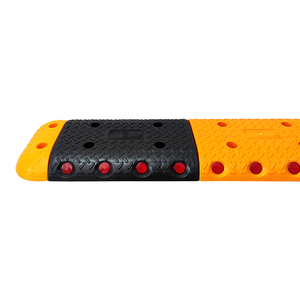 5.5m Recycled Rubber <b>Roadway</b> <b>Safety</b> Speed Hump Set with Lid - Product Image 1