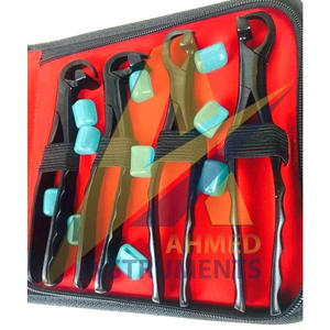 Recién llegado, fórceps de extracción dental de calidad superior, juego de serie estándar de 4 piezas con revestimiento negro de SUAVE SURGICAL INSTRUMENTS - Product Image 2