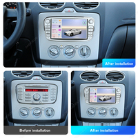 MEKEDE Autoradio Android le plus récent 6+128G pour Ford Focus Mondeo S-Max C-Max Galaxy Kuga 2008-2011 avec Car-play Android AUTO