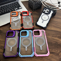 Vente en gros de coques de téléphone portable magnétiques avec charge sans fil anti-chute, nouveau design, pour iPhone 13 14 15 16 Pro Max Plus