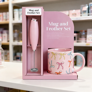 Factory Made Ins Cute Relief Pink Bow Runaway <strong>Princess</strong> Ceramic <strong>Mug</strong> Exquisite Afternoon Tea Coffee Cup <strong>Mug</strong> and Frother Set - Product Image 1