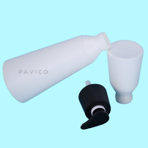 ขวดแชมพูทรงสามเหลี่ยมขนาด150มล. 285มล. 500มล. ขวดปั๊มเครื่องสำอางขวดพลาสติกสีขาวออกแบบได้ตามต้องการ - Product Image 3