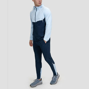 Survêtements coupe-vent en nylon de haute qualité, design personnalisé, blocs de couleur, survêtement de sport pour hommes, survêtements coupe-vent - Product Image 1