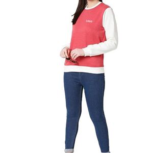 Última moda ropa de mujer sudaderas personalizadas para mujer diseño personalizado manga larga Color rojo para alta calidad - Product Image 3