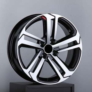 <span class=keywords><strong>Jantes</strong></span> de voiture noires à face machine de <span class=keywords><strong>17</strong></span> <span class=keywords><strong>pouces</strong></span> 4X108mm roues en alliage de coulée d'aluminium à cinq rayons en gros pour voitures de tourisme <span class=keywords><strong>Peugeot</strong></span> - Product Image 2