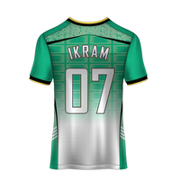 Maillot de football pour équipe, imprimé par transfert thermique, en maille, écologique, respirant, séchage rapide, conception personnalisée OEM, vêtements de rue pour hommes