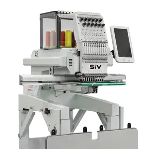 high speed computerized embroidery machine single head embroidery machine flat embroidery computer machine for sale