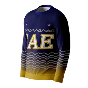 Suéteres Tejidos Personalizados con Diseño OEM de la Hermandad Sigma Alpha Epsilon, Suéteres Navideños Feos Tejidos a Máquina con Cuello Redondo para Hombre - Product Image 4