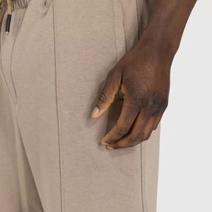 Pantalons de jogging en molleton décontractés pour hommes en gros, coupe ample, pour la course à pied, cordon de serrage, coton, pantalon de jogging lavé pour hommes - Product Image 4