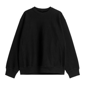 Men's Premium 100% Cotton Fleece O-<b>Neck</b> Pullover Sweatshirt Eco-Friendly Breathable Solid Knitted Embossed Printed Design Front - Product Image 1