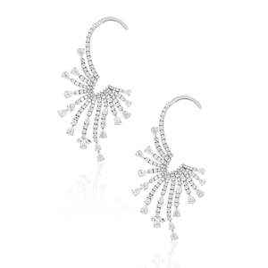 Pendientes de Perlas con Alas de Latón Chapado en Oro para Regalo de Boda - Product Image 2
