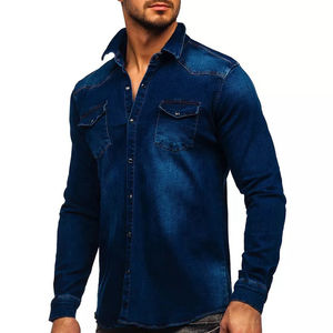 Camisa Vaquera Casual Clásica para Hombre con Botones en la Parte Delantera, 100% Algodón, Antiarrugas, para Uso Diario - Product Image 5
