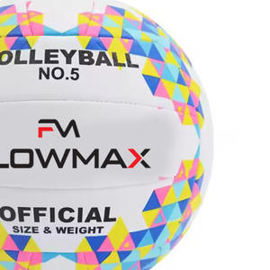 Flowmax 2025, nuevo diseño, voleibol, impresión colorida, suave al tacto, pelota de voleibol cosida a máquina personalizada - Product Image 3