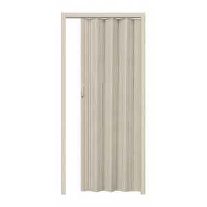 Elegante moderno PVC Bi-Fold porta 215x84 cm bianco con manico magnetico Design elegante - Product Image 1