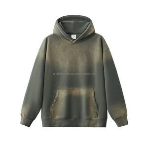 Sudadera con Capucha de Felpa Tie Dye Personalizada, Estilo Vintage Lavado, Alta Calidad, 380 Gramos, Peso Pesado, Talla Grande para Hombre - Product Image 1