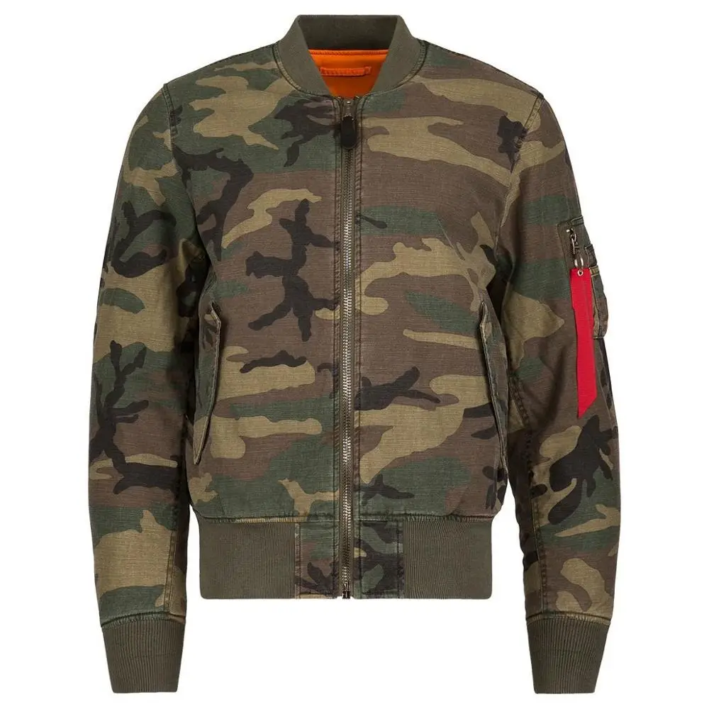Hot Selling Classic fit Men Bomber Jackets Custom camo Jackets new design basketball jacket blazer