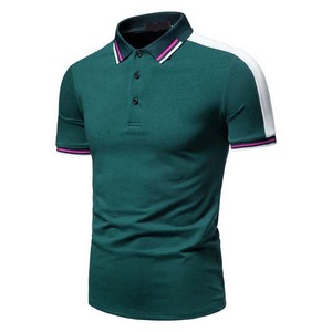Breathable <b>Green</b> Summer Quick Dry Knitted 100% Cotton Regular Fit for Short Sleeves T <b>Shirt</b> for <b>Men</b> - Product Image 2