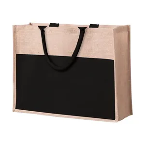 Sac de plage en jute personnalisé pour la promotion de produits - Product Image 2