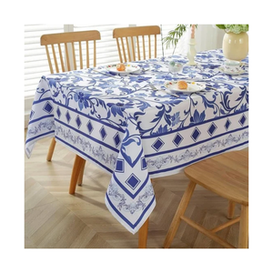 60x120Inch Tasselled Lightweight Custom Embroidered Tablecloth Ideal for Year-<b>Round</b> Use Creating a Cozy Dining Environment - Product Image 5