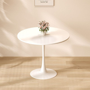 Mesa de tulipán pequeña personalizada para el hogar estilo de lujo moderno para dormitorio balcón ocio discusión tienda de té de la leche muebles de mesa pequeña - Product Image 5