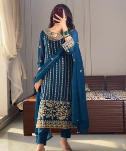 Setelan Salwar wanita <span class=keywords><strong>India</strong></span> & Pakistan pakaian garmen elegan grosir harga rendah untuk butik pakaian wanita menarik