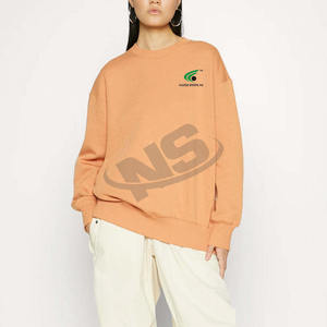 Sudadera de Mujer 100% Algodón de Alta Calidad, Estilo Holgado con Hombros Caídos, Ropa de Calle de Invierno, Sudadera con Logotipo Personalizado a Precio Económico - Product Image 1