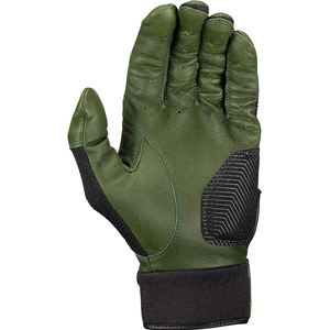 ถุงมือตีเบสบอลหนังโลโก้ออกแบบเองสีเขียว - Product Image 3