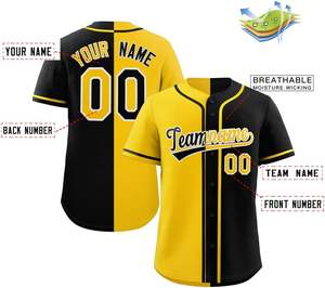 Jersey de béisbol personalizado hecho en fábrica con gráficos sublimados de ajuste cómodo para ropa de equipo y paquetes de uniformes - Product Image 2