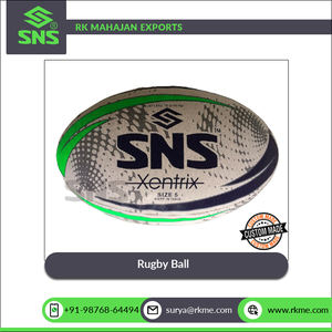 Pelota de rugby de goma de grado 1 cosida a mano de alta calidad de fabricante indio y pelota de goma de laminación de 3 capas para entrenamiento - Product Image 5