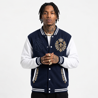 Veste de baseball unisexe en coton doux à col montant personnalisé avec logo pour hommes et femmes, hiver rose