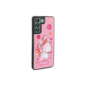 Étui de protection en silicone rose premium, lumineux et gaufré, avec motif emblématique pour Samsung Galaxy S22 (coque arrière) - Product Image 5
